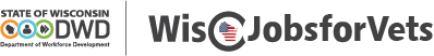 WisJobsForVets Logo and Link to the JCW Veteran Homepage